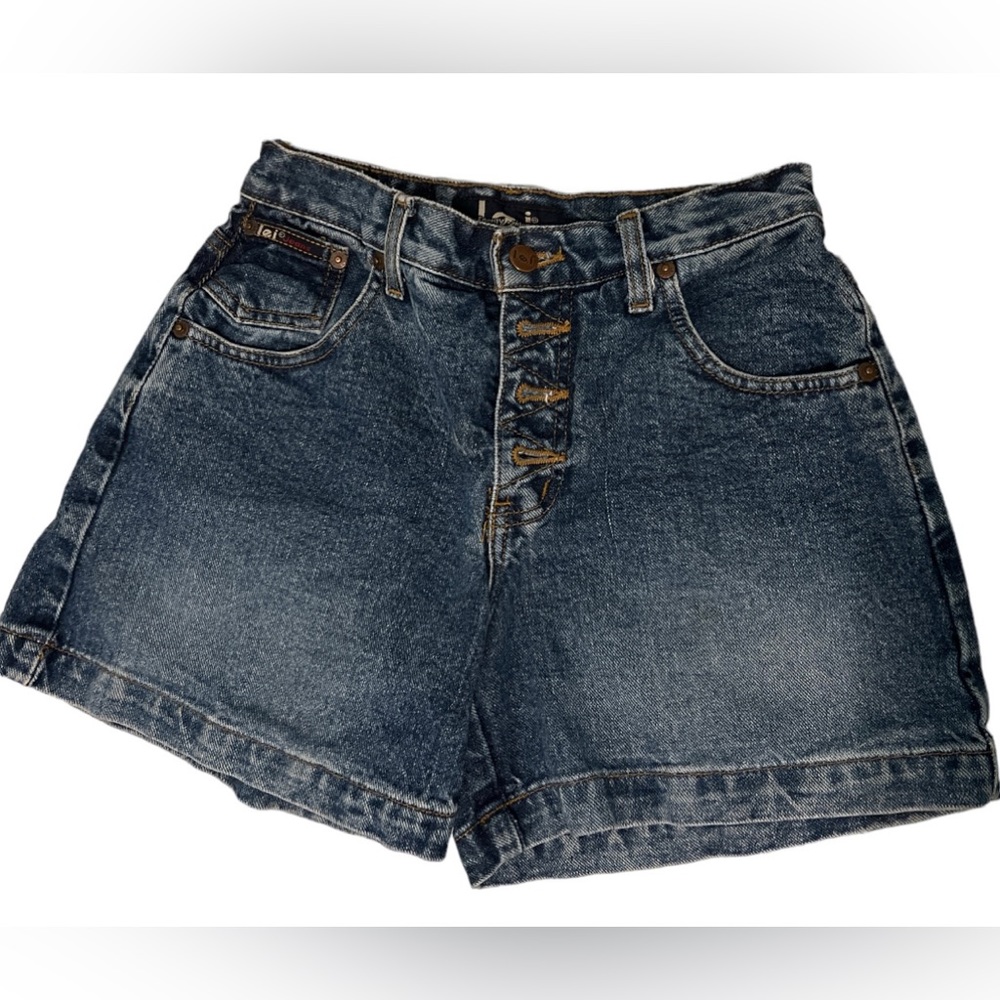 Vintage LEI jean shorts high waist junior 90s denim